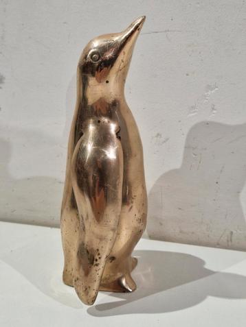 Schattige Koperen pinguin , 16 cm hoogte  beschikbaar voor biedingen