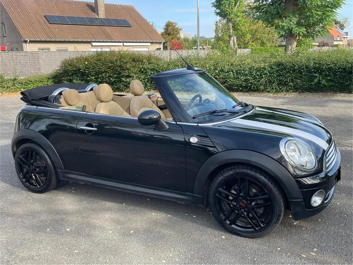 Mini Cooper Cabriolet 1.6 Benzine Bj 2009, Auto's, Mini, Bedrijf, Te koop, Cooper, Lederen bekleding, Benzine, Euro 5, Cabriolet