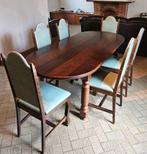 tafel met 6 stoelen, Huis en Inrichting, Ophalen, Vijf personen of meer
