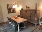 Eiken tafel+dressoir+6Vincent Sheppard stoelen met kussens., Huis en Inrichting, Ophalen, Gebruikt