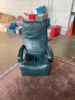 Jori Relaxzetel | Verstelbaar | Donkergroen, Huis en Inrichting, Ophalen, Zo goed als nieuw, Leer