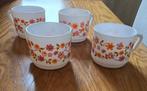 ARCOPAL Scania Collection 4 tasses - Vintage 70s, Huis en Inrichting, Keuken | Servies, Ophalen, Zo goed als nieuw, Kop(pen) en/of Schotel(s)