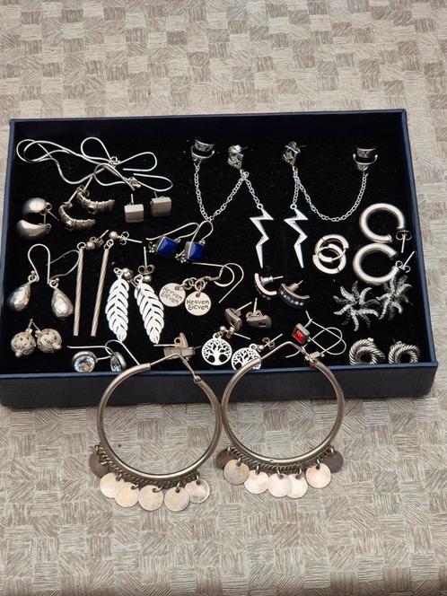 Massieve zilveren oorbellen/oorstekers/oorhangers 925, Handtassen en Accessoires, Oorbellen, Zo goed als nieuw, Ophalen of Verzenden