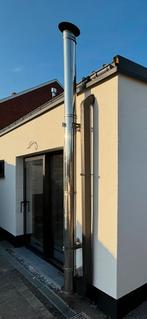 Dubbelwandig rookkanaal pelletkachel, Ophalen, Zo goed als nieuw