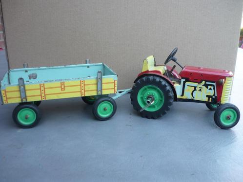 Speelgoed - KDN-tractor met aanhanger, Antiek en Kunst, Antiek | Speelgoed, Ophalen of Verzenden