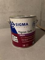 Sigma verf: Tigron Soft Satin 2,5L, Moins de 5 litres, Peinture, Enlèvement, Blanc