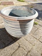 Blauwe terracotta bloempot in mooie staat, Ophalen, Zo goed als nieuw, Terracotta