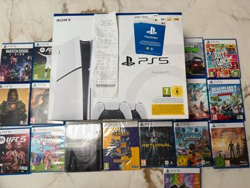 Playstation 5 Slim Disc (Uitstekende staat + garantie) beschikbaar voor biedingen