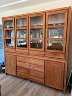 Vitrinekast teak, Huis en Inrichting, Ophalen, Zo goed als nieuw