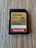 SanDisk SDHC 16Go Extreme UHS-I (Class 10 - 45MB/s), SD, Zo goed als nieuw, Fotocamera, 16 GB