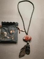 Lange halsketting met steen, handgemaakt NIEUW, Ophalen of Verzenden, Nieuw