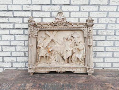 Neogotische statie van de kruisweg, Antiek en Kunst, Antiek | Religieuze voorwerpen, Ophalen