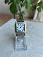 Cartier Santos Carrée 2961 + Cartier Reis Etui, Handtassen en Accessoires, Overige merken, Staal, Polshorloge, Ophalen of Verzenden