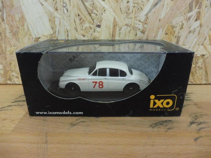 1:43 Ixo Jaguar Mk2 Rally winner Tour De France 1960 #78, Hobby en Vrije tijd, Modelauto's | 1:43, Zo goed als nieuw, Auto, Ophalen of Verzenden
