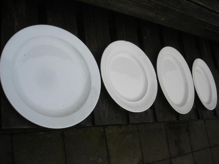 4 x oude Maastricht aardewerk / Petrus Ragout schalen, Antiek en Kunst, Antiek | Schalen, Ophalen