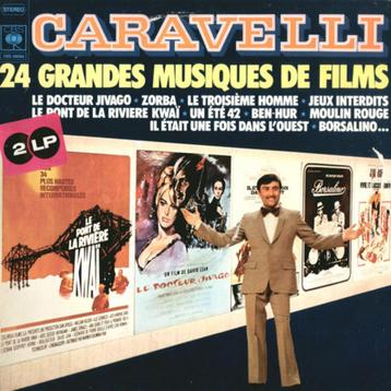 LP/ 2x Caravelli - 24 grandes musiques de films < beschikbaar voor biedingen