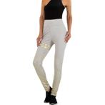 Legging grijs goud glitter S/M, Kleding | Dames, Leggings, Maillots en Panty's, Legging, Maat 36/38 (S), Verzenden, Nieuw