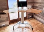 Elektrisch zit-sta bureau hoekblad 160 x 160 cm, Ophalen, Elektrisch, Gebruikt, Bureau