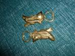 2 x Vintage Messing Fles Openers - Vis, Antiek en Kunst, Ophalen of Verzenden, Koper
