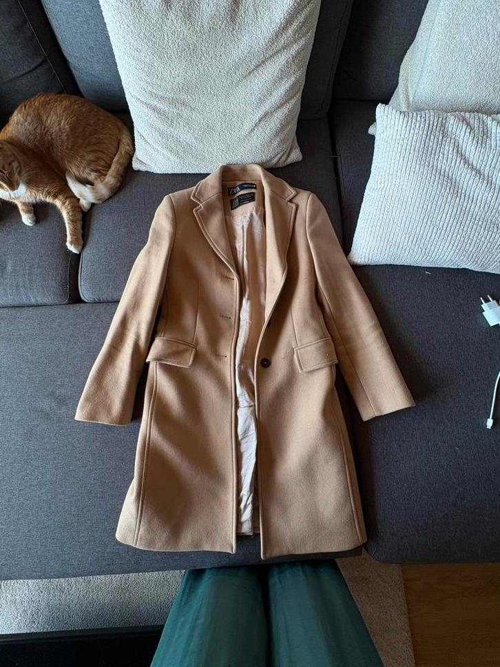 Camel mantel, Kleding | Dames, Jassen | Winter, Gedragen, Maat 34 (XS) of kleiner, Ophalen of Verzenden