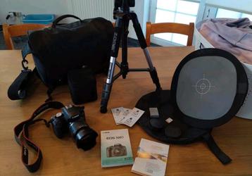 Fotografie beginnersset canon 500D efs 18-55 lens+toebehoren beschikbaar voor biedingen