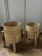 Bamboe bloempotten, Tuin en Terras, Bloempotten, Ophalen, Overige materialen, Rond, Binnen