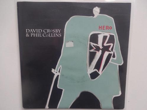 David Crosby et Phil Collins - Héros/Couverture (1993), CD & DVD, Vinyles Singles, Single, Enlèvement ou Envoi