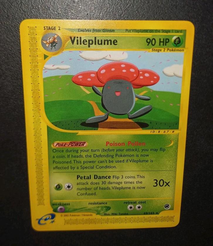 Wotc Era: Vileplume 69/165 non-holo Expedition, Hobby en Vrije tijd, Verzamelkaartspellen | Pokémon, Zo goed als nieuw, Ophalen of Verzenden
