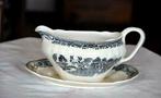 saucière monobloc faience nimy decor willow, Ophalen of Verzenden