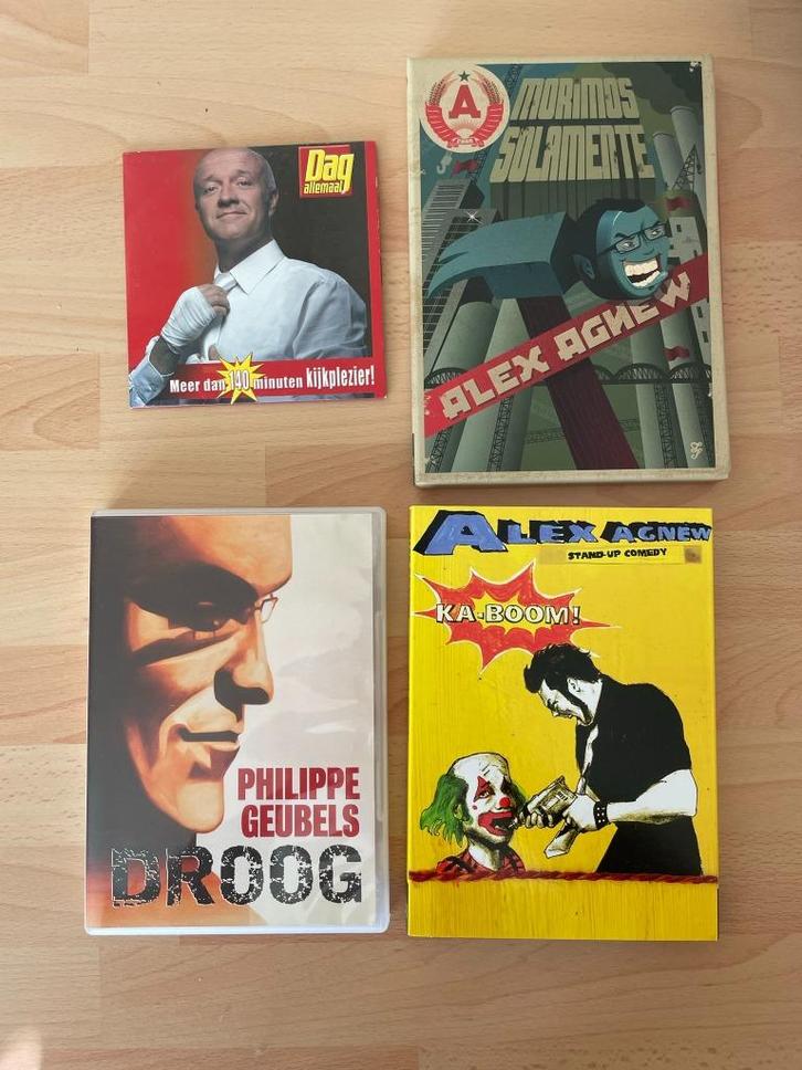 Collectie DVD's Standup: Philippe Geubels, Alex Agnew, CD & DVD, DVD | Cabaret & Sketchs, Utilisé, Stand-up ou Spectacle de théâtre