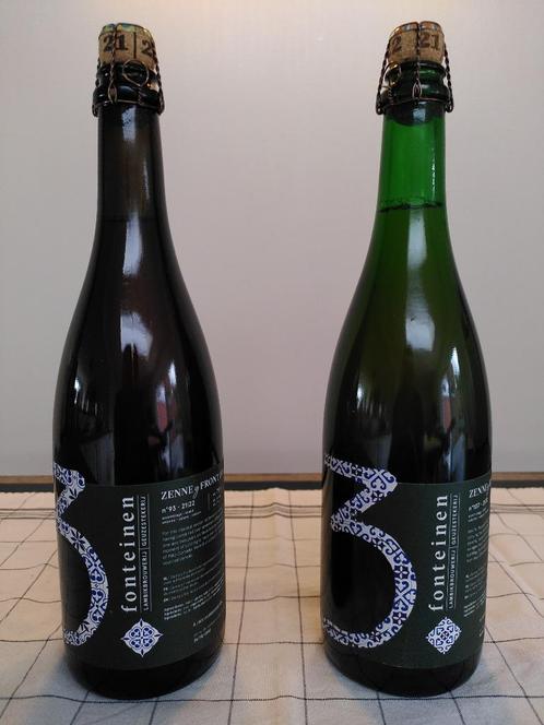 3 Fonteinen Zenne y Frontera ‘21-’22 (n 93 & 107), Collections, Marques de bière, Neuf, Bouteille(s), Autres marques, Enlèvement ou Envoi