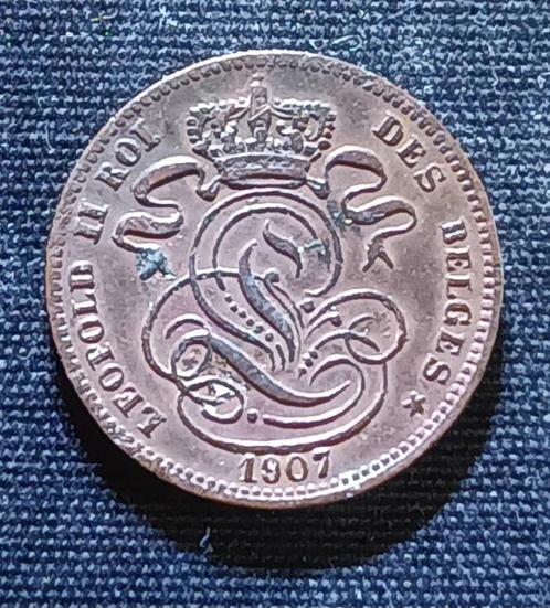 1 cent FR 1907 - Leopold II, Postzegels en Munten, Munten | België, Losse munt, Verzenden