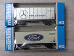 Marklin ho sncb/nmbs Lot de 2 containers FORD et MERCEDES., Ophalen of Verzenden, Nieuw, Wagon, Märklin