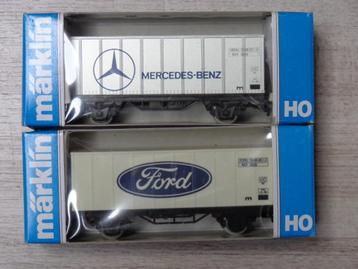 Marklin ho sncb/nmbs Lot de 2 containers FORD et MERCEDES. beschikbaar voor biedingen