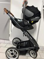 Trio Mutsy Igo + Cybex kinderwagen in nikkelconditie, Kinderen en Baby's, Mutsy, Ophalen, Kinderwagen, Verstelbare duwstang