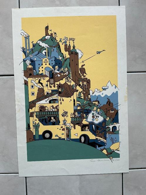 Ever Meulen BASF 1989 161/250 zeefdruk + foto-info!, Verzamelen, Posters, Gebruikt, Reclame, Deurposter of groter, Rechthoekig Staand