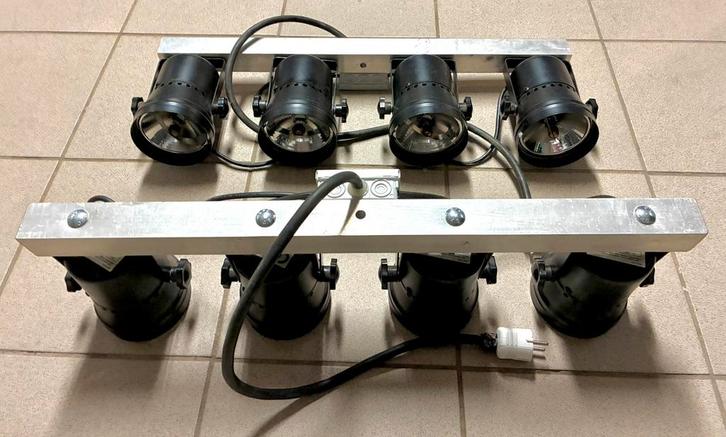 8 MATEN VAN 4 PAR36, Muziek en Instrumenten, Licht en Laser, Gebruikt, Ophalen