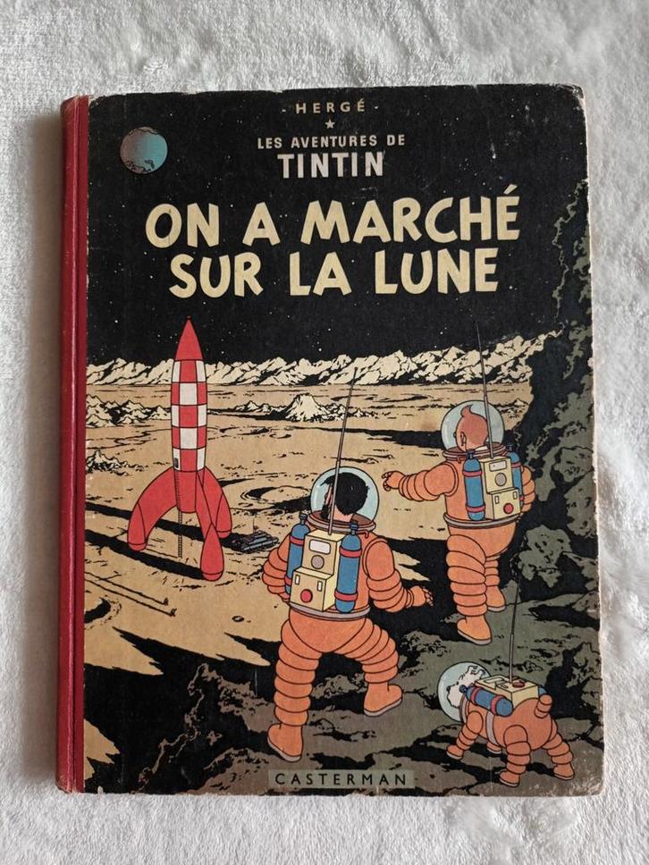 TINTIN - ON A MARCHÉ SUR LA LUNE - HERGÉ - EO 1954 - B11, Boeken, Stripverhalen, Zo goed als nieuw, Ophalen of Verzenden