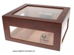 H13 HUMIDOR ARIANA DIGITALE HYGROMETER 95 SIGAREN WARM BRUIN, Verzenden, Nieuw, Tabaksdoos of Verpakking