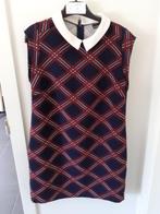 J.B.C. Rechte donkerblauwe jurk met ruiten Mt: S Prijs: € 4, Kleding | Dames, Jurken, J.B.C., Blauw, Ophalen of Verzenden, Zo goed als nieuw