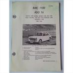 BMC 1100 Ado 16 Vraagbaak losbladig 1962-1966 #2 Nederlands, Boeken, Auto's | Boeken, Gelezen, Ophalen of Verzenden