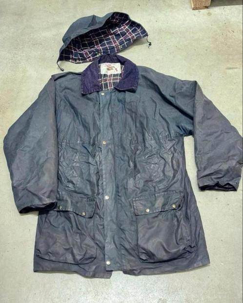 Vintage Country Leisurewear Mens trench coat Waxed jas xxl, Kleding | Heren, Jassen | Winter, Overige maten, Blauw, Ophalen of Verzenden