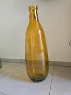 Okergele vintage vaas, Ophalen, Zo goed als nieuw, Glas
