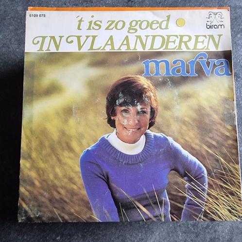 45T Marva - 't Is zo goed in Vlaanderen, CD & DVD, Vinyles Singles, Utilisé, Single, En néerlandais, 7 pouces, Enlèvement ou Envoi