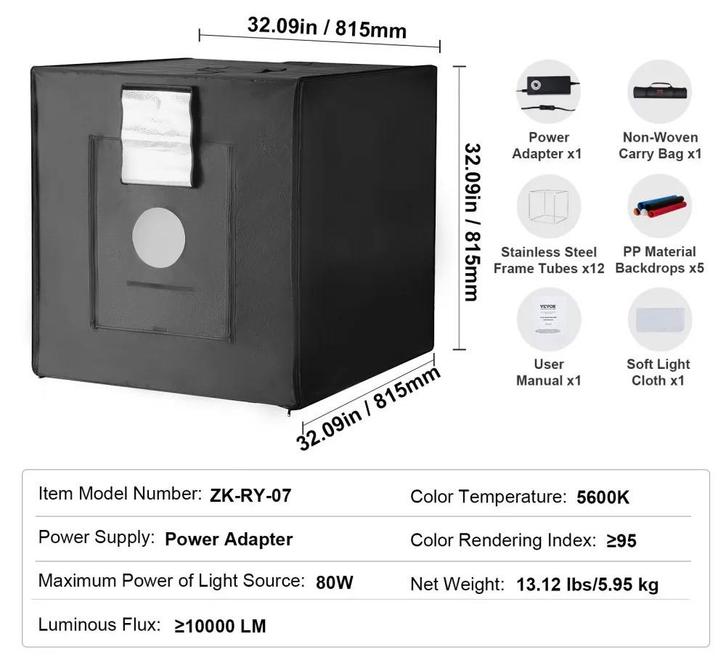 Lichtbox voor fotografie, Audio, Tv en Foto, Foto | Flitsers, Gebruikt, Ophalen of Verzenden