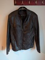 Lederen jas heren donkerbruin uitneembare binnenvoering, Kleding | Heren, Jassen | Zomer, Ophalen of Verzenden, Zo goed als nieuw