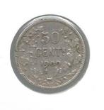 12605 * 50 cent 1909 vlaams  met punt * Z.Fr, Postzegels en Munten, Munten | België, Verzenden, Zilver