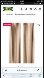 Verduisterende beige gordijnen Annakasja Ikea (145x250cm), Comme neuf, Beige, 100 à 150 cm, 200 cm ou plus