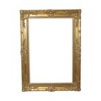 Grote Vintage Gouden Lijst Barok Stijl Klassiek Grenenhout, Ophalen, Gebruikt, Nvt, 75 tot 100 cm