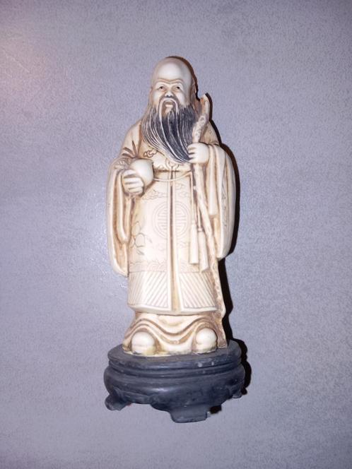 3 sages chinois et 6 petites figurines chinoises, Antiquités & Art, Antiquités | Céramique & Poterie, Enlèvement ou Envoi